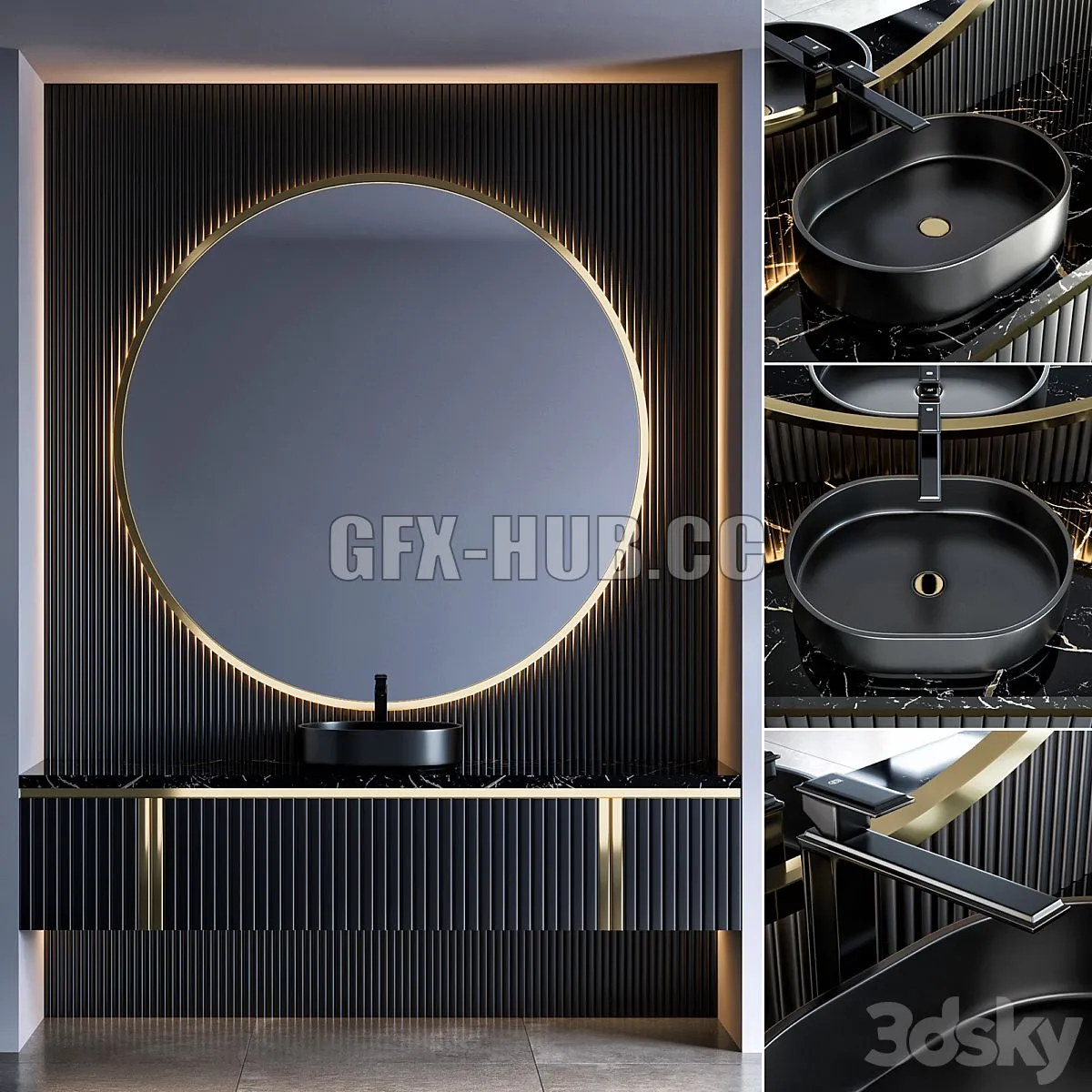 Bathroom Furniture 45 3D Model