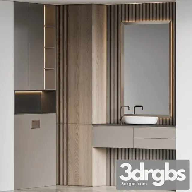 Bathroom Furniture 45 4 3D Model Free