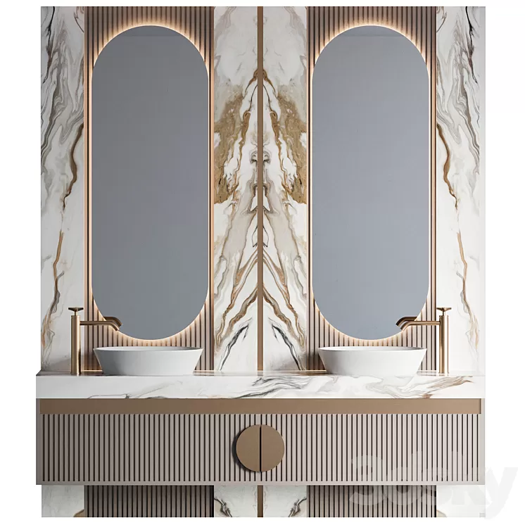 bathroom furniture 46 3D Model Free