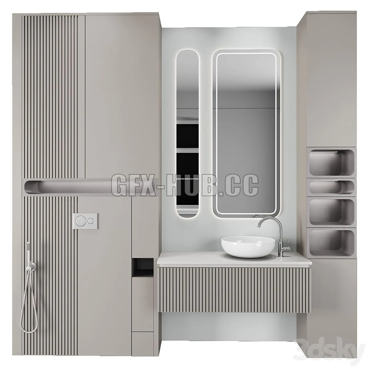 Bathroom furniture 51 3D Model