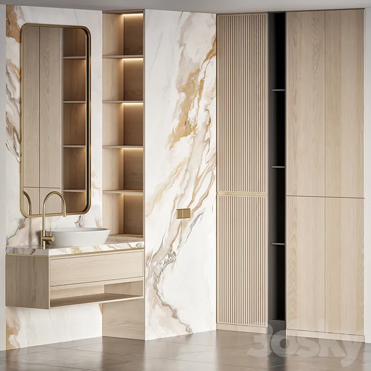 Bathroom furniture 51 3D Model Free