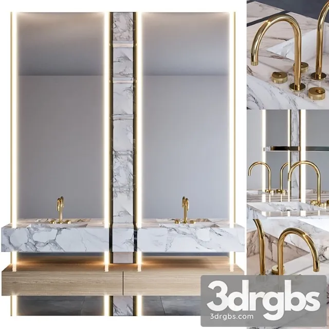 Bathroom furniture 59 3D Model Free