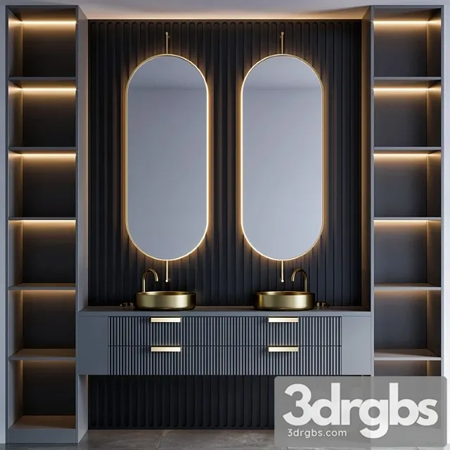 Bathroom furniture 63 3D Model Free