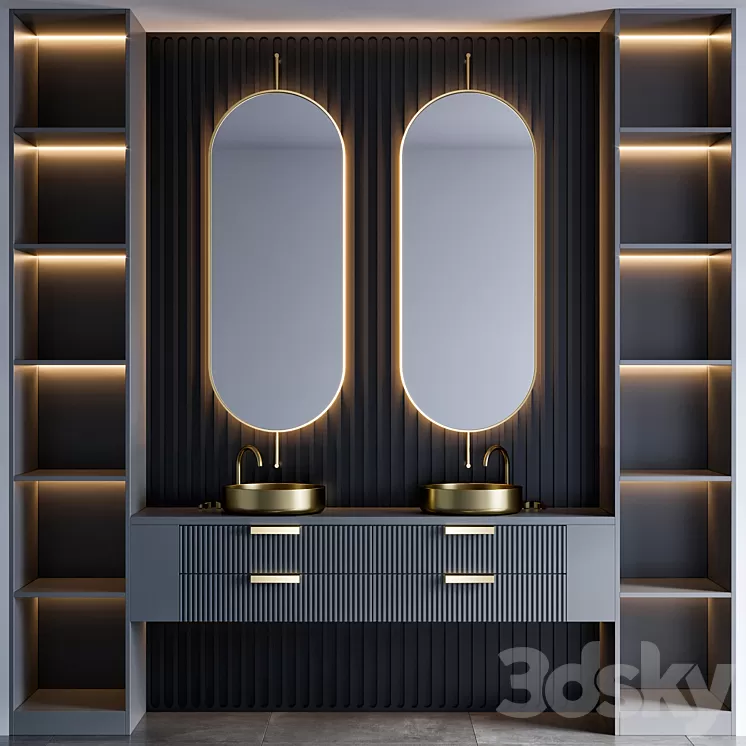 bathroom furniture 63 3D Model Free
