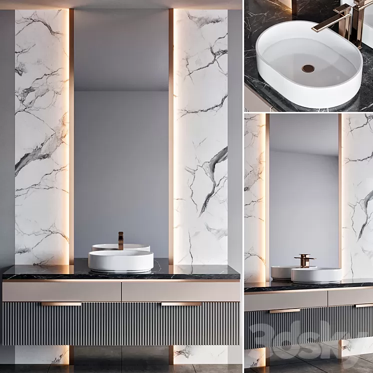 bathroom furniture 77 3D Model Free