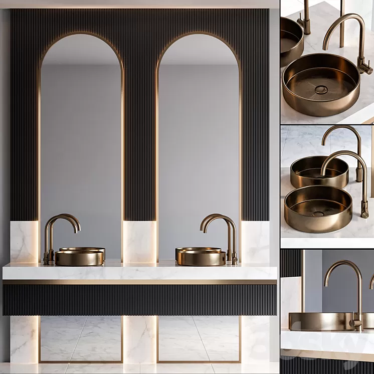 bathroom furniture 79 3D Model Free