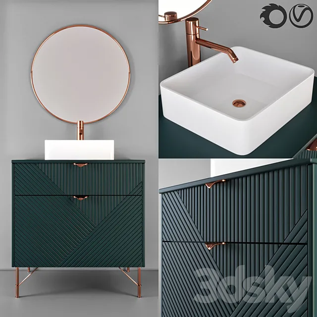 bathroom furniture 8 3D Model