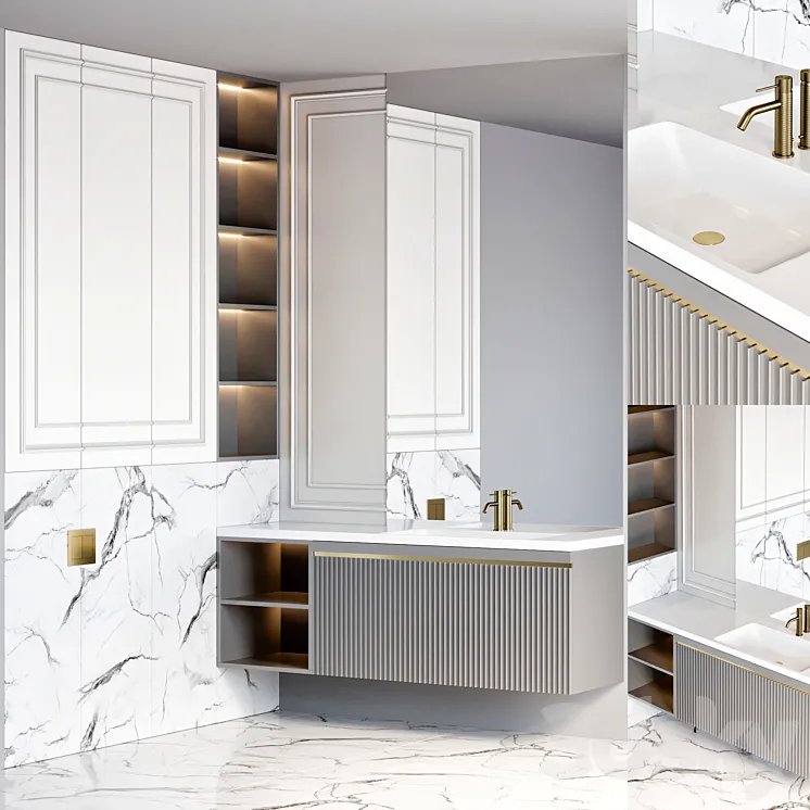 bathroom furniture 83 3D Model Free