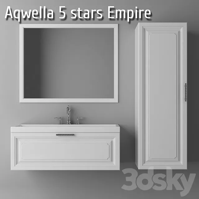 Bathroom furniture Aqwella 5 stars Empire 3DModel