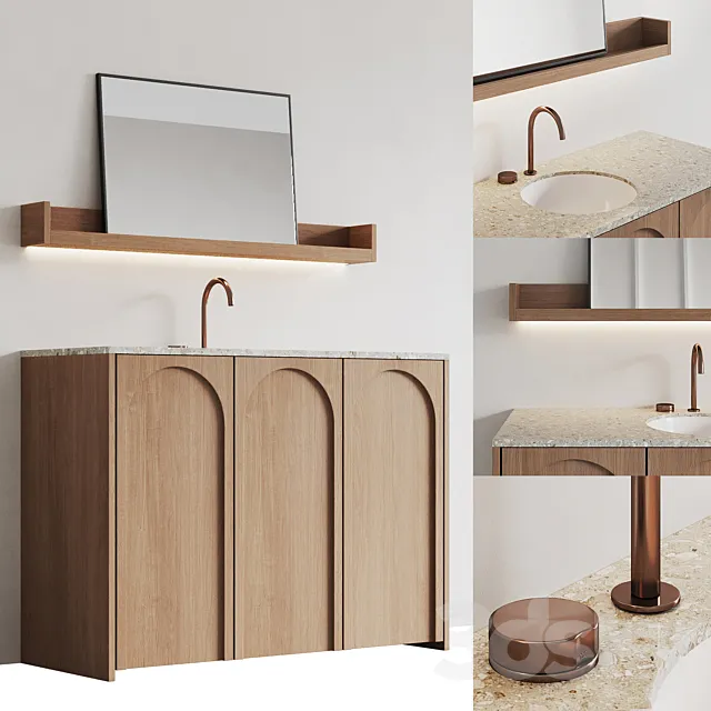 bathroom furniture Arc 3D Model