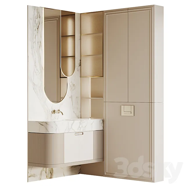 Bathroom furniture beige Free Download