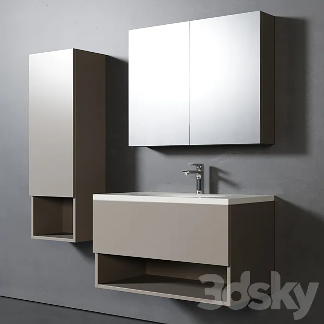 Bathroom Furniture Cancun 3D Model