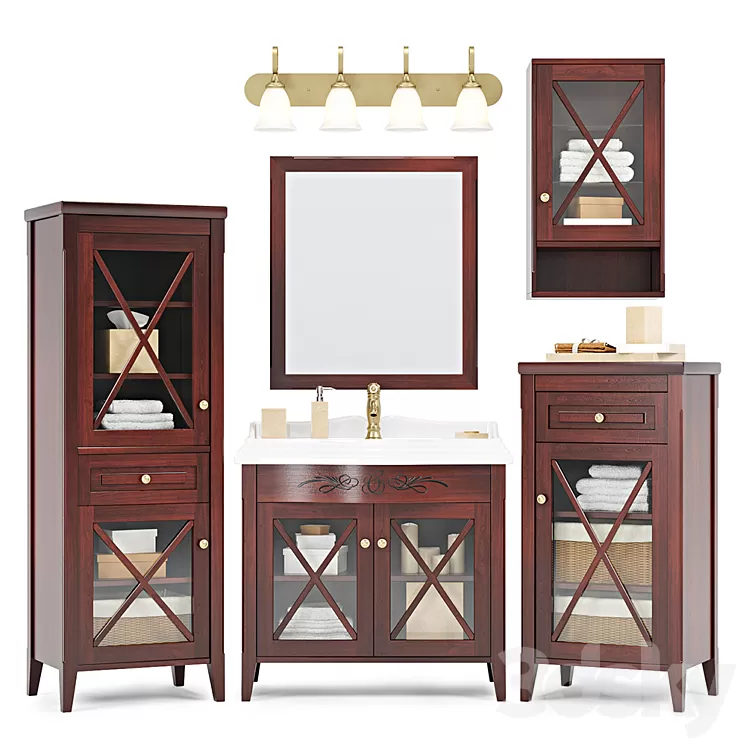 Bathroom furniture Caprigo Napoli 3D Model