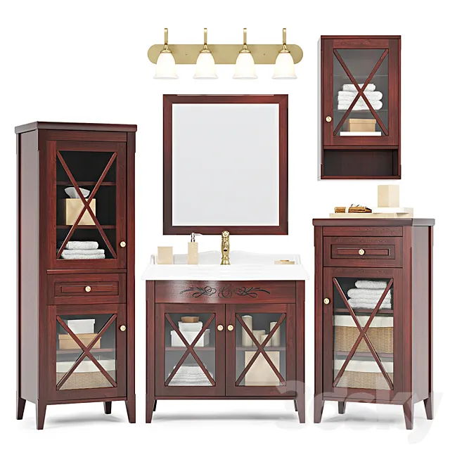 Bathroom furniture Caprigo Napoli 3DModel