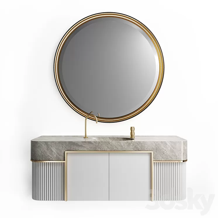 Bathroom furniture Colombo Mobili Nomad 3D Model Free