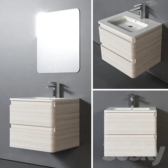 Bathroom Furniture Coria 60cm 3D Model