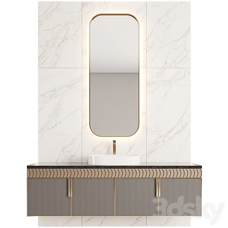 Bathroom furniture №2 3D Model Free