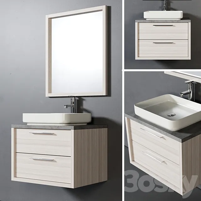 Bathroom Furniture Indiana 70cm 3D Model