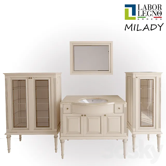 Bathroom furniture Labor legno Milady 3DModel