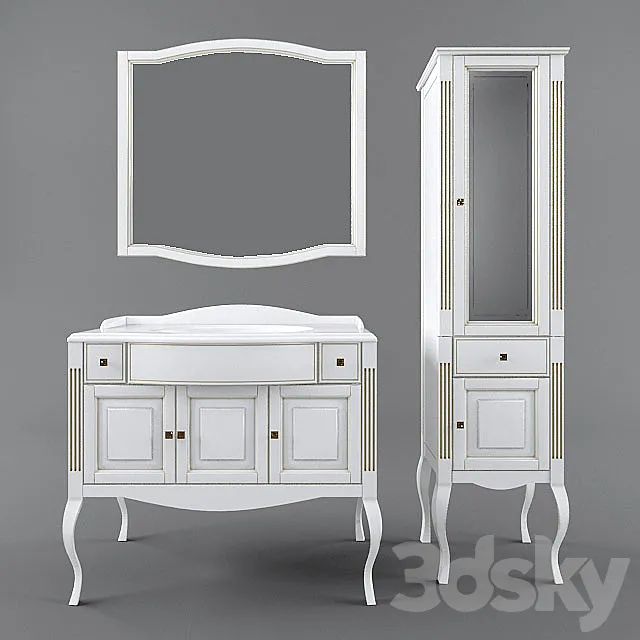 Bathroom furniture Opadiris Laura 3D Model