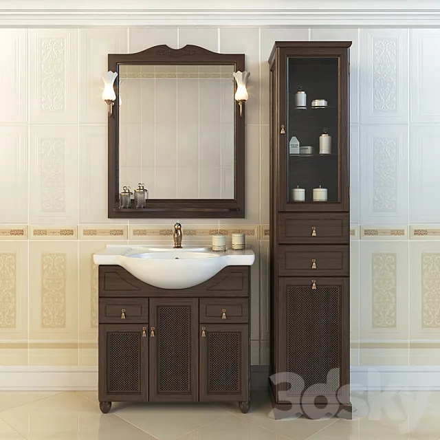 Bathroom furniture Opadiris Tibet 80 3DModel