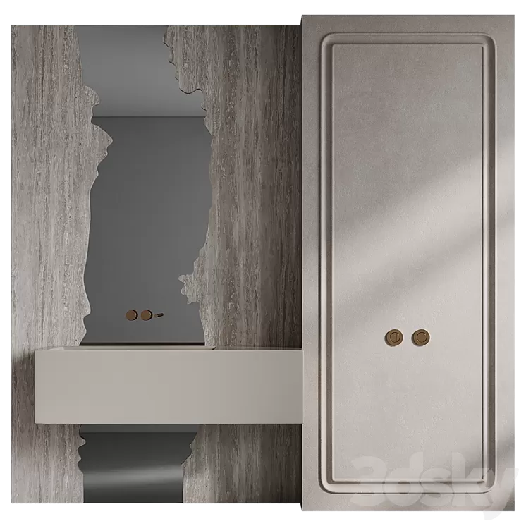 Bathroom furniture River 3D Model