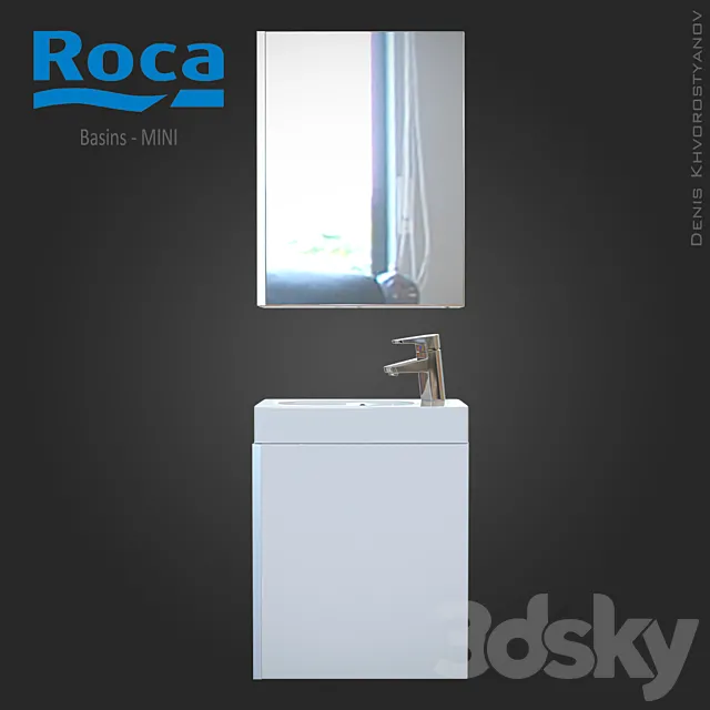 Bathroom Furniture - Roca - Basins - Mini 3DModel