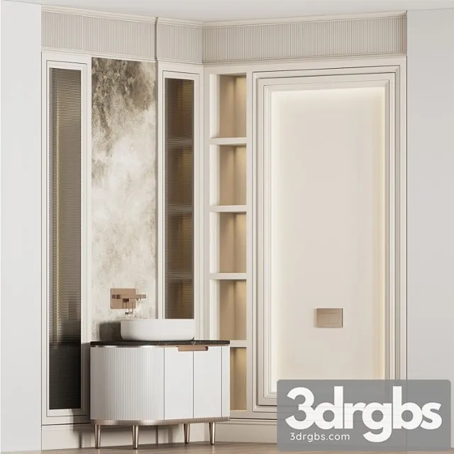 Bathroom Furniture Set 11 21 3D Model Free