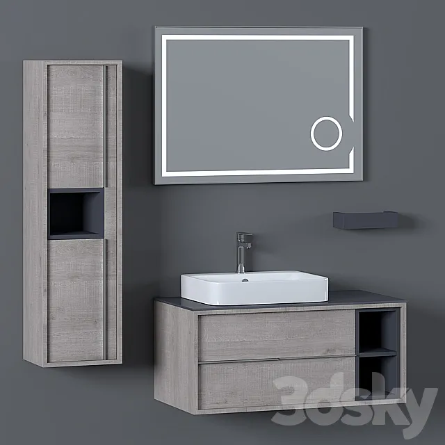 Bathroom Furniture Set -22 | Elantra 100 3D Model