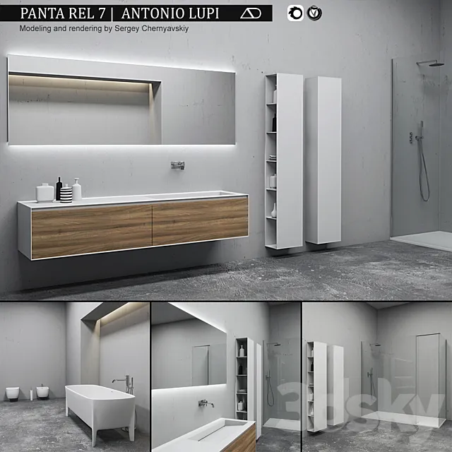 Bathroom furniture set Panta Rel 7 Free Download