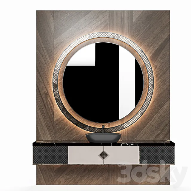 bathroom furniture set_4 3DModel