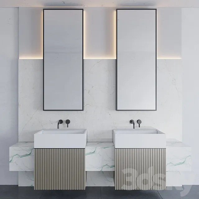 Bathroom furniture T2 3D Model