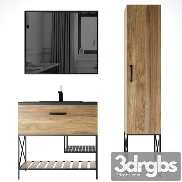 Bathroom Furniture Tsomforti Bradford 3D Model Free