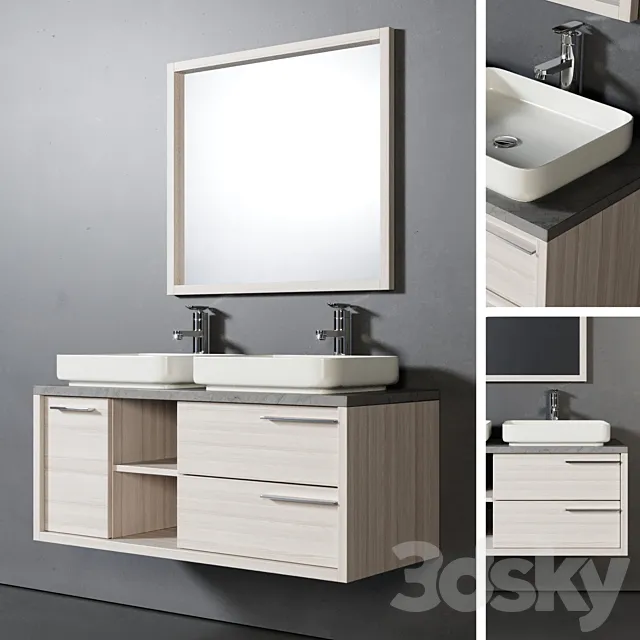 Bathroom Furniture Vermont 120cm 3D Model