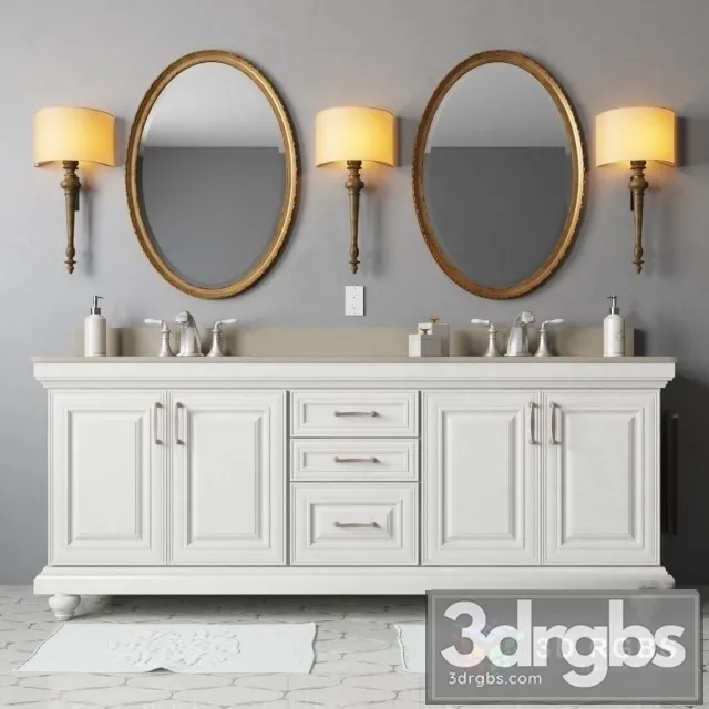 Bathroom Furniture Woodmark 3D Model Free