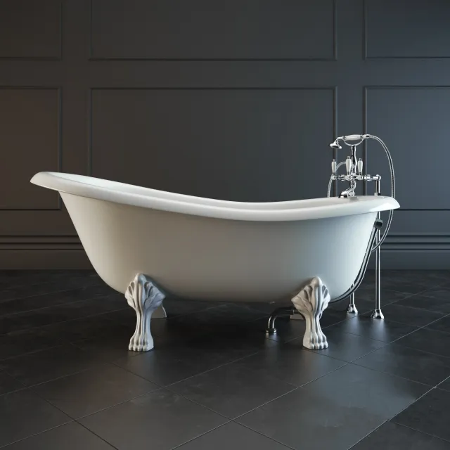 bathroom - GROHE bathtub 78 3D Model
