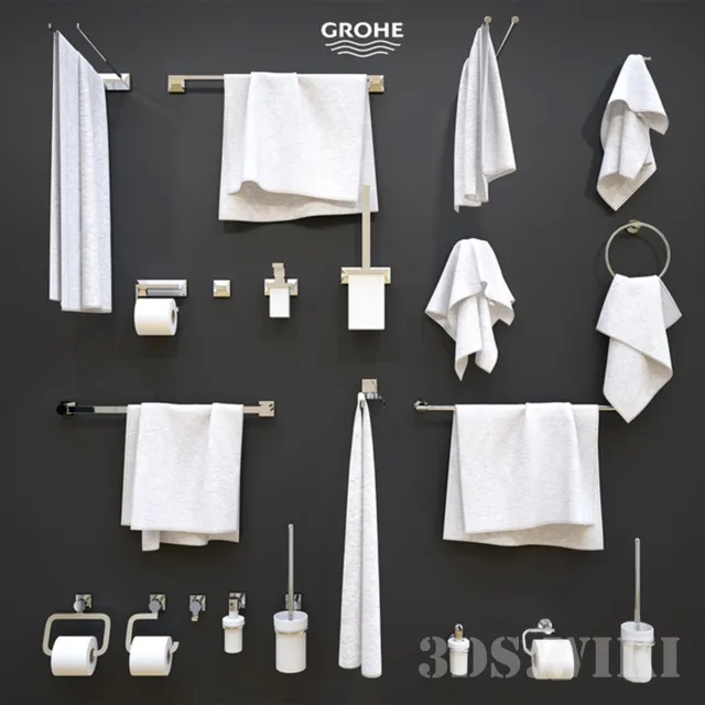 bathroom - Grohe collections 3D Model