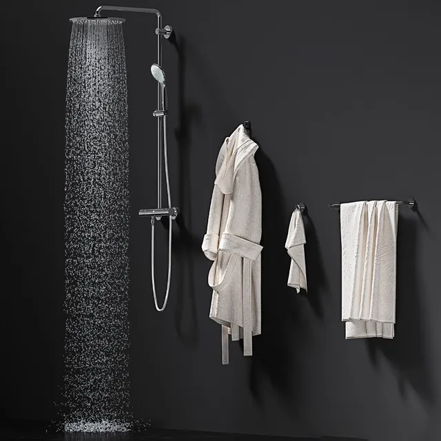 bathroom - Grohe Euphoria XXL System 310 3D Model
