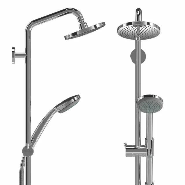 bathroom - Hansgrohe Croma 100 1jet Showerpipe 3D Model