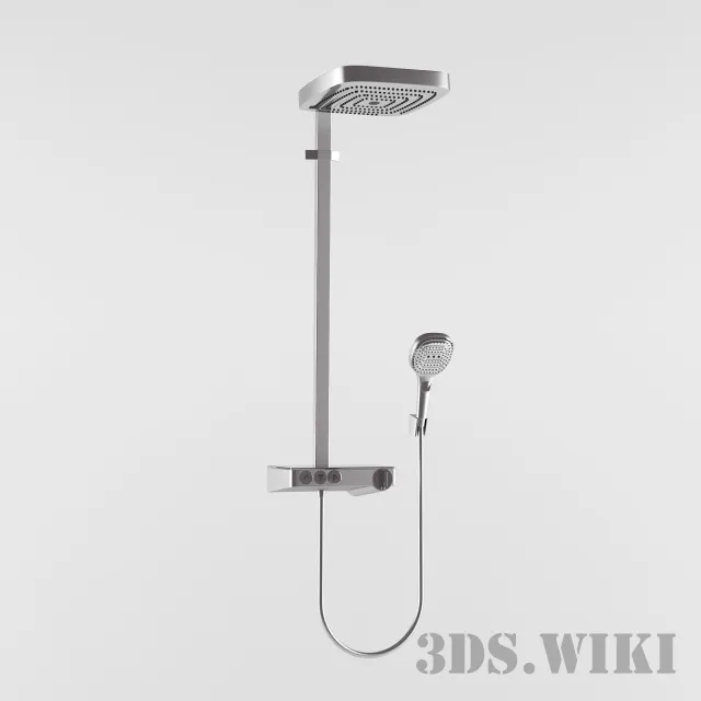 bathroom - Hansgrohe Raindance Select E300 3jet 3D Model