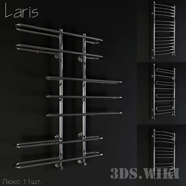 bathroom - Heated towel rail Laris collection Lux 3D Model