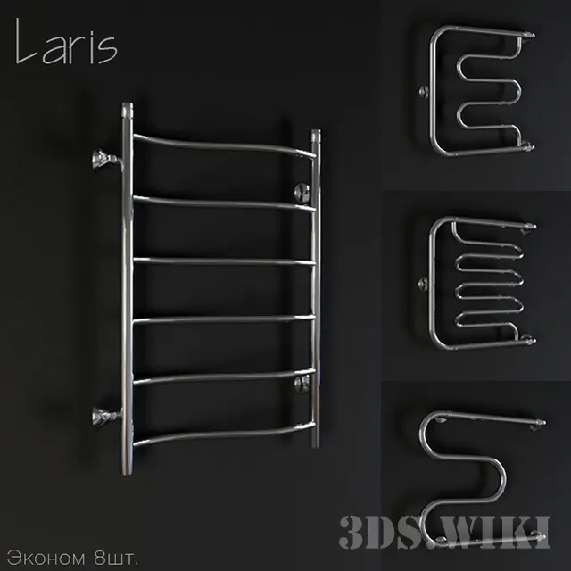 bathroom - Heated towel rail Laris Economy collection 3D Model