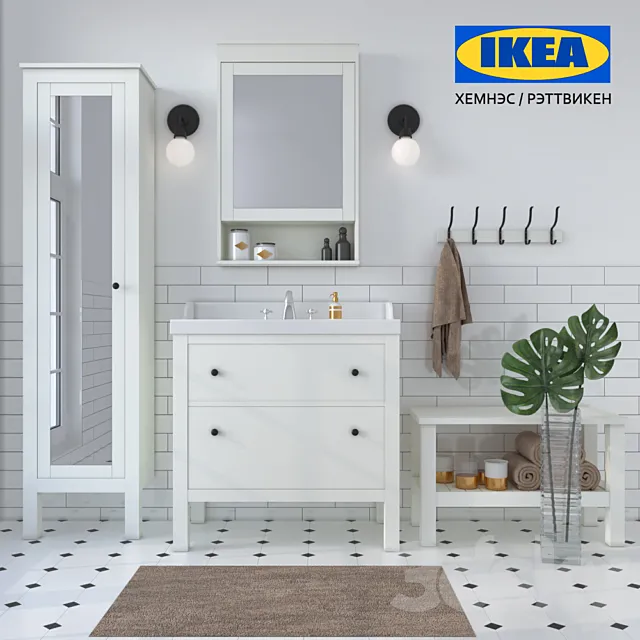 BATHROOM HEMNES RETTVIKEN 3DModel
