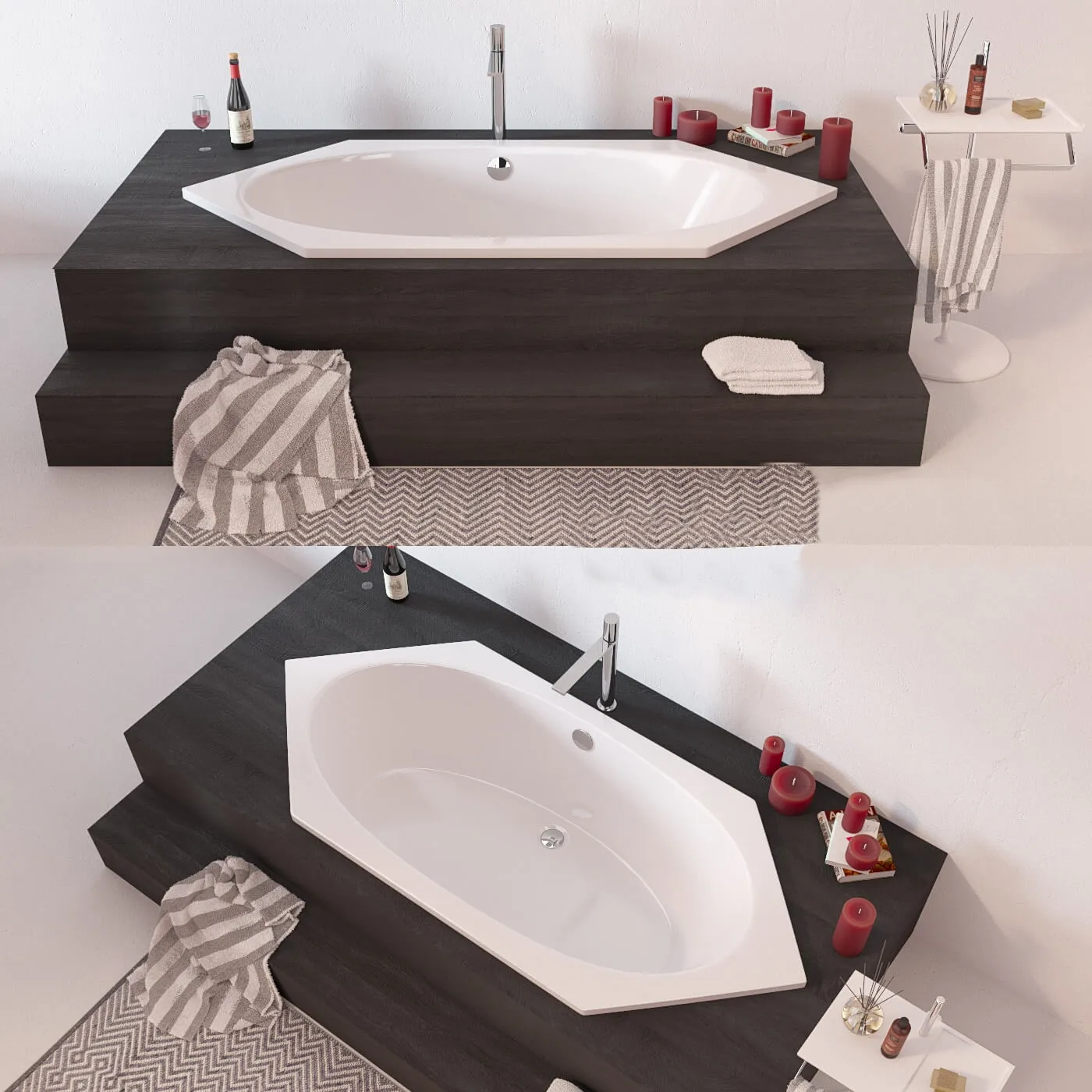 bathroom - HOESCH bathrooms decor set 3D Model