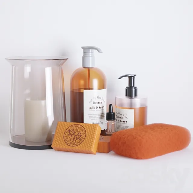 Bathroom honey decor 3D Model
