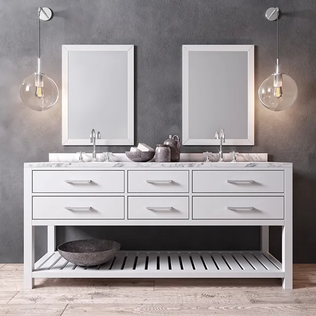 bathroom - Hutton double washstand 01 3D Model