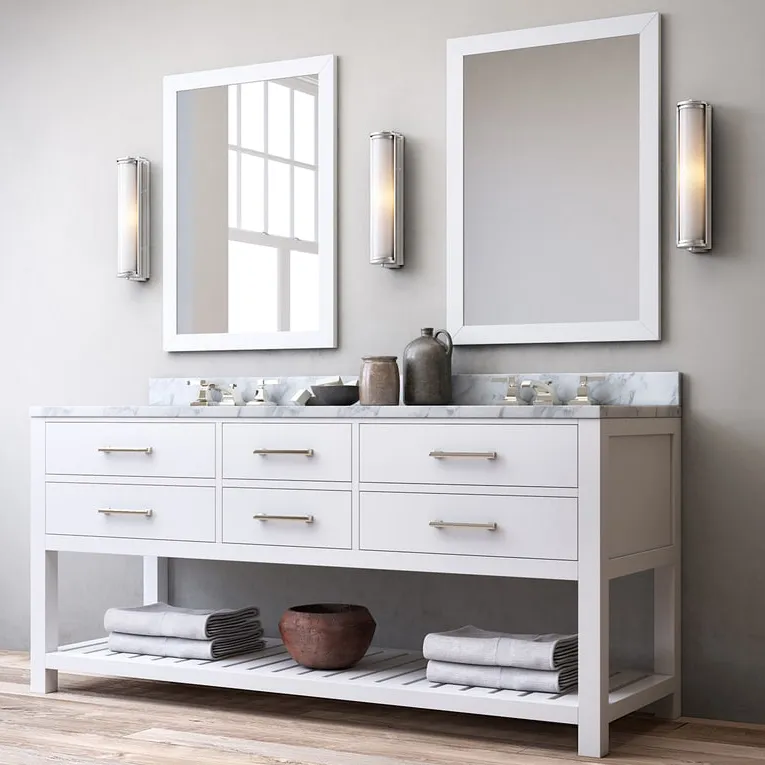 bathroom - Hutton double washstand 3D Model