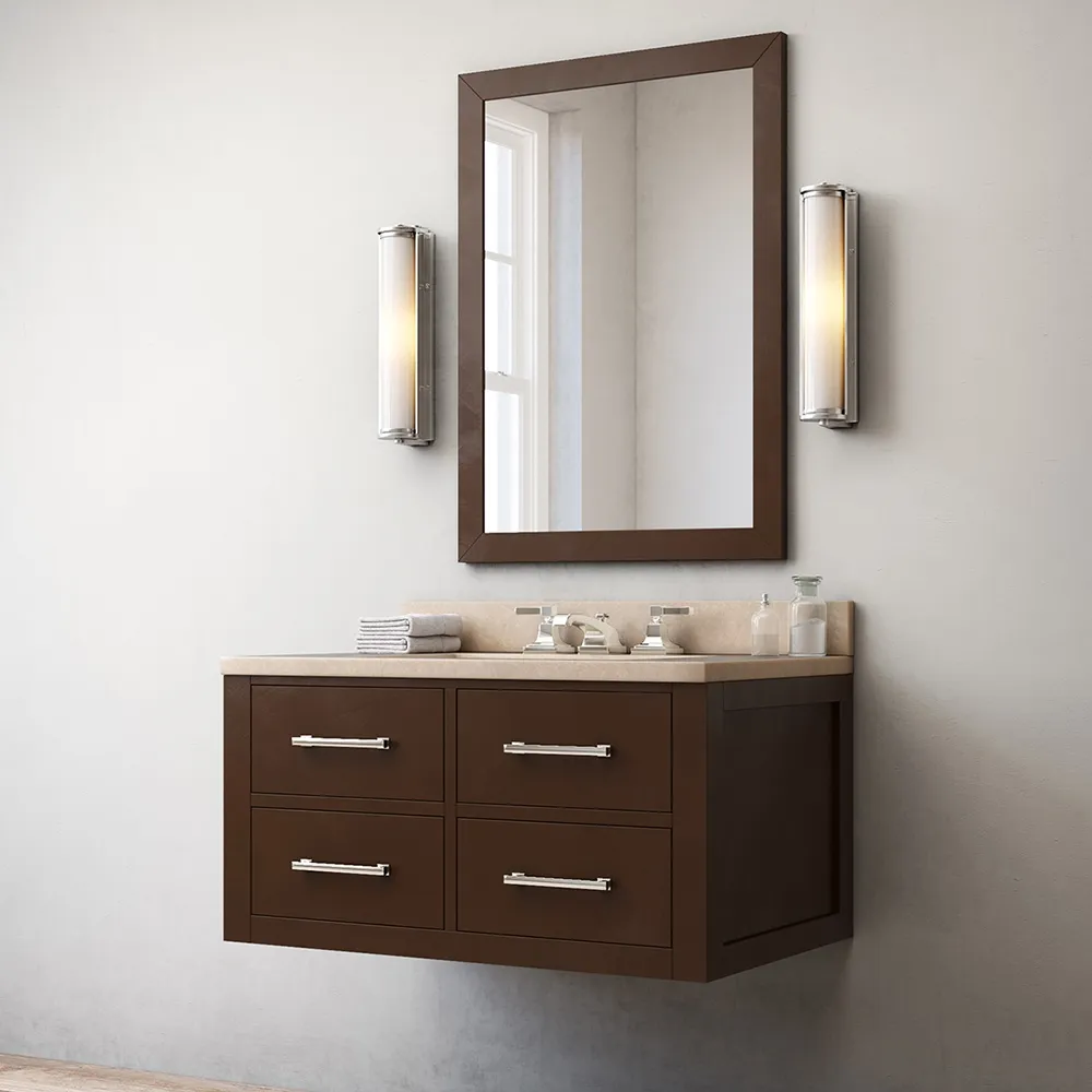 bathroom - Hutton single floating vanity Espresso 3D Model