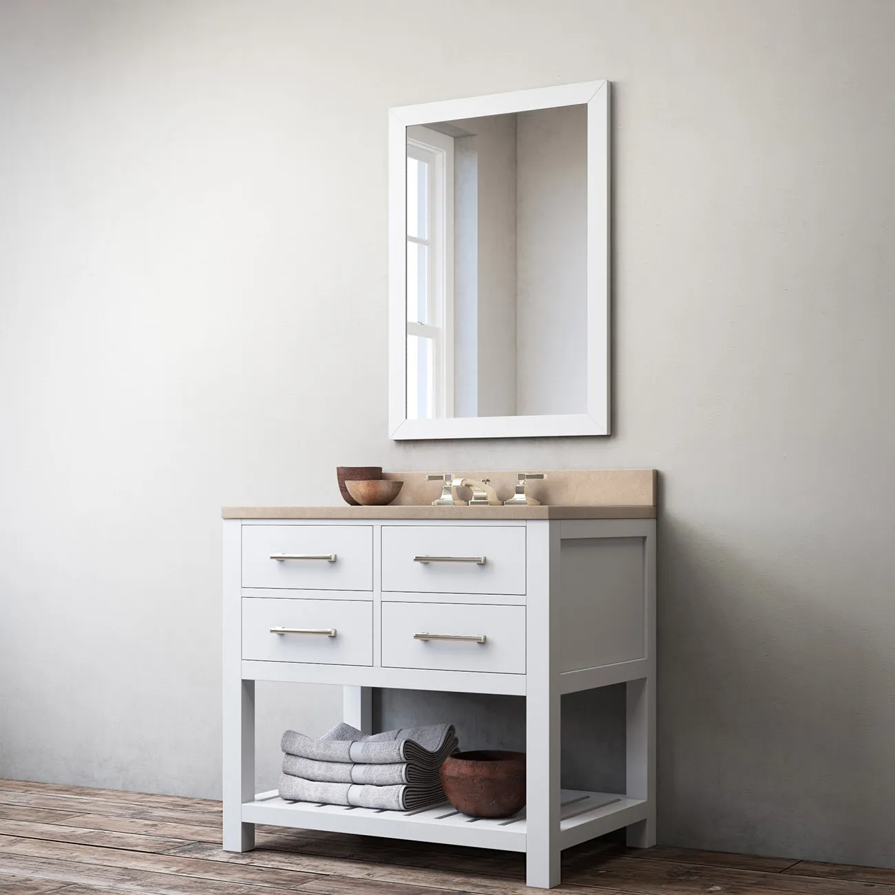 bathroom - Hutton Single washstand 3D Model