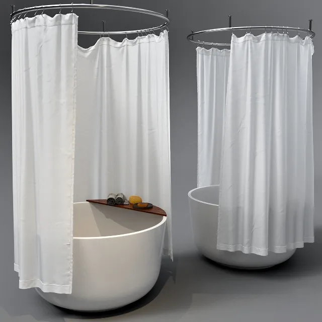 bathroom - Inbani Origin bath 3D Model